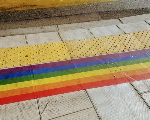 Cross walk in Geneve, Switzerland