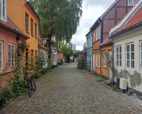 Old street in Aarhus, Denmark