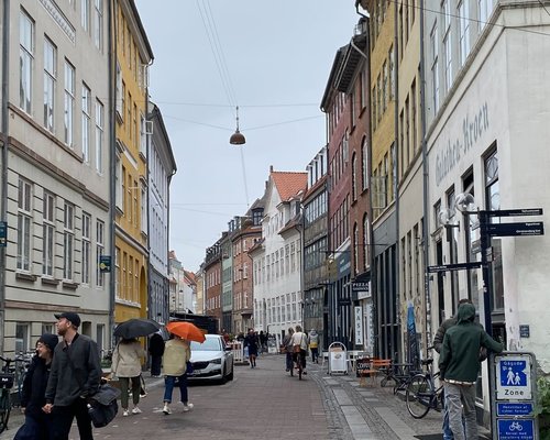 Shopping street Copenhagen Denmark